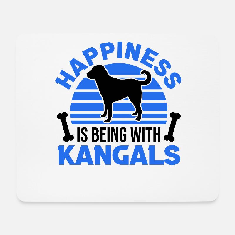 Kangal Glücklich Anatolischer Hirtenhund - Mousepad (Querformat) - Weiß