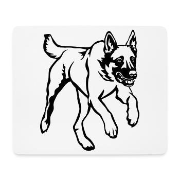 Malinois - Mouse Pad (horizontal) - white - Front
