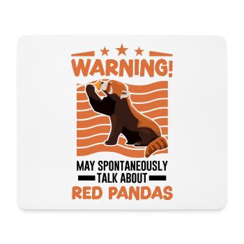 May spontaneously talk about Red Pandas - Mousepad (Querformat) - Weiß - Vorne