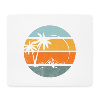 été plage mer océan - Tapis de souris (format paysage) - blanc - Devant