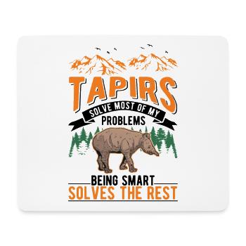 Tapir Flachlandtapir Tapirdae Tapir - Mousepad (Querformat) - Weiß - Vorne
