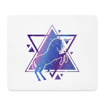Licorne - Tapis de souris (format paysage) - blanc - Devant