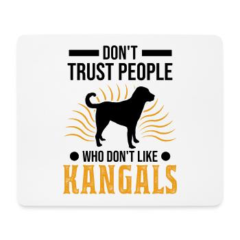 Kangal Cadeau Chien de Berger Anatolien - Tapis de souris (format paysage) - blanc - Devant