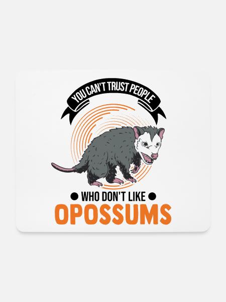 Opossum Geschenk Possum Beutelratte - Mousepad (Querformat) - Weiß