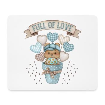 Baby boy, baby bear, baby teddy bear motif - Mouse Pad (horizontal) - white - Front