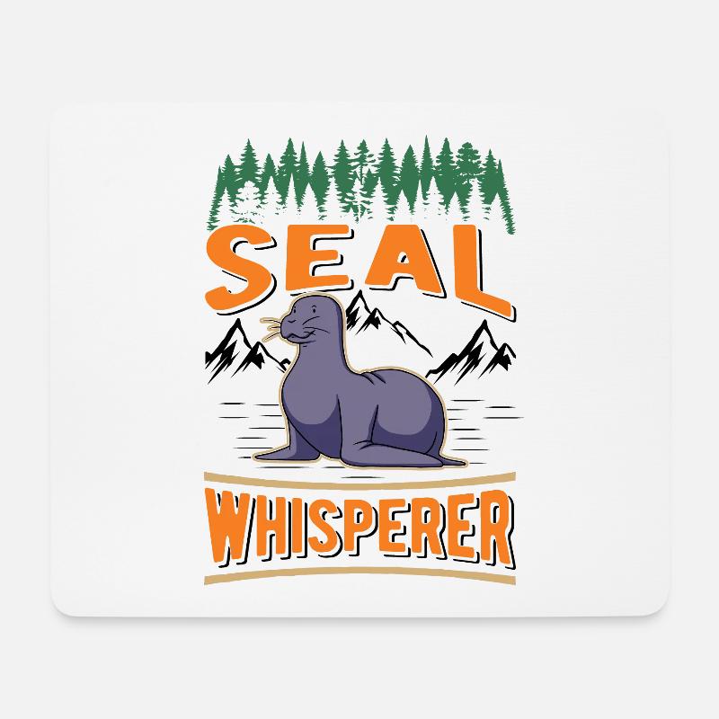 Robben Flüsterer Sea Lion Seehund - Mousepad (Querformat) - Weiß