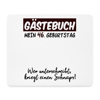 46. Geburtstag 46 Jahre Geburtstagsgeschenk - Mousepad (Querformat) - Weiß - Vorne
