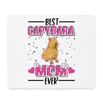 Meilleure maman Capybara Ever Wasserschwein - Tapis de souris (format paysage) - blanc - Devant