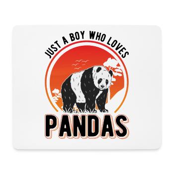 Just a Boy who loves Pandas - Mouse Pad (horizontal) - white - Front