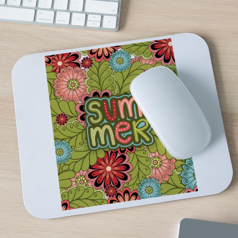 Summer, Pattern, Floral Pattern, Summer Pattern Mouse Pad (horizontal)