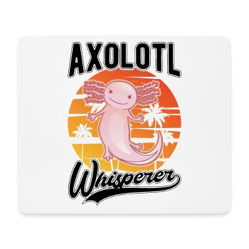 Axolotl Flüsterer Axolotl Whisperer - Mouse Pad (horizontal) - white - Front