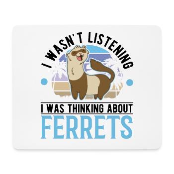 Frettchen Liebhaber Ferret Geschenk - Mousepad (Querformat) - Weiß - Vorne