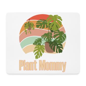 Plant Mommy Paradise Pflanzenmama Geschenk - Mousepad (Querformat) - Weiß - Vorne