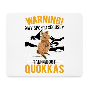 May spontaneously talk about Quokkas - Mousepad (Querformat) - Weiß - Vorne