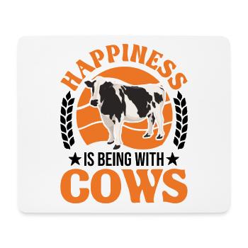 Cow Luck Farmer Cattle breeder Cows - Mouse Pad (horizontal) - white - Front