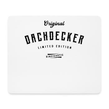 Dachdecker Limited Edition Lustiges Dachdecken - Mousepad (Querformat) - Weiß - Vorne