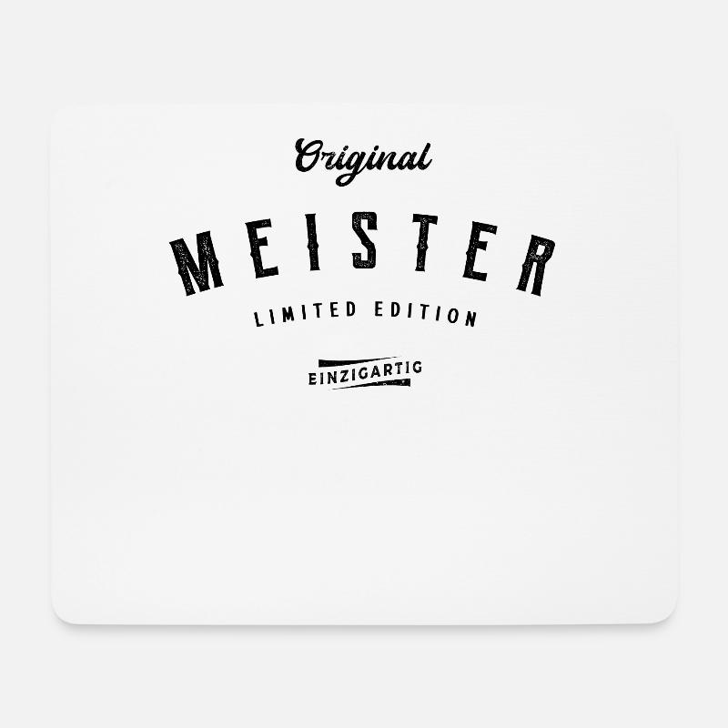 Meister Original Handwerker Lustiges Meister - Mousepad (Querformat) - Weiß