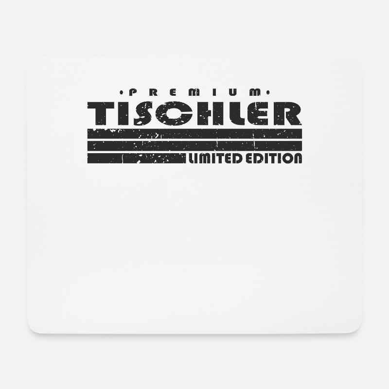 Tischler Limited Edition Lustiges Tischlerei - Mousepad (Querformat) - Weiß