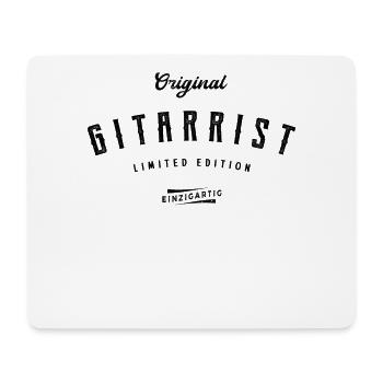 Gitarrist Limited Edition Gitarre Lustiges Gitarre - Mousepad (Querformat) - Weiß - Vorne