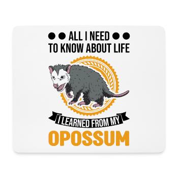 Opossum Geschenk Possum Beutelratte - Mousepad (Querformat) - Weiß - Vorne