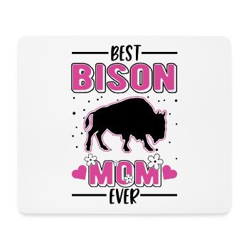 Best Bison Mom Ever Water Buffalo Buffalo Buffalo - Mouse Pad (horizontal) - white - Front