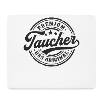 Taucher Original Tauchsport Lustiges Tauchen - Mousepad (Querformat) - Weiß - Vorne
