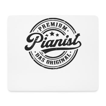 Pianist Original Pianospieler Lustiges Piano - Mousepad (Querformat) - Weiß - Vorne