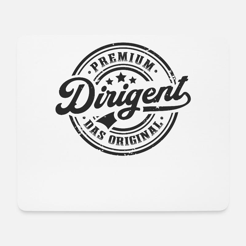 Dirigent Original Lustiges Dirigenten - Mousepad (Querformat) - Weiß
