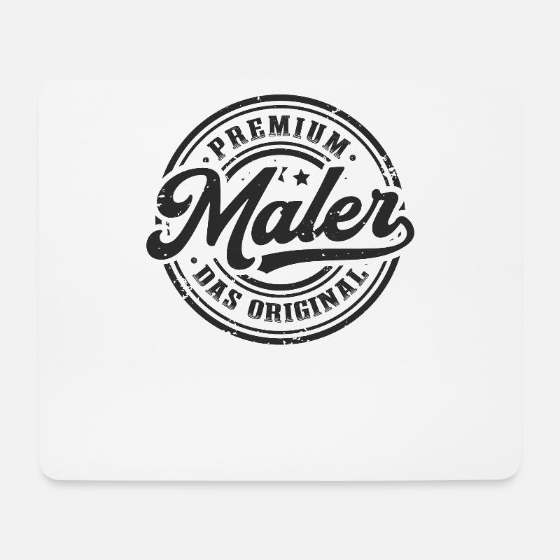 Maler Original Lackierer Vintage - Mousepad (Querformat) - Weiß