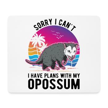 Opossum Geschenk Possum Beutelratte - Mousepad (Querformat) - Weiß - Vorne