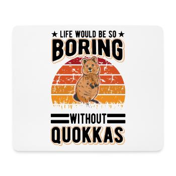 Quokka Gift Short-tailed Kangaroo - Mouse Pad (horizontal) - white - Front
