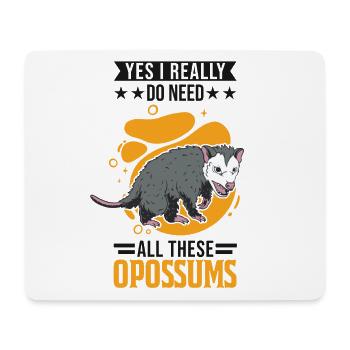 Opossum Gift Possum Marsupial - Mouse Pad (horizontal) - white - Front