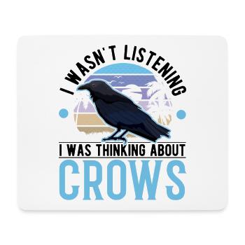 Krähe Geschenk Rabenkrähe Rabe Kähenzüchter - Mousepad (Querformat) - Weiß - Vorne
