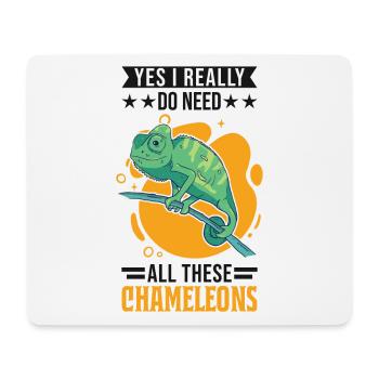 Chamäleon Geschenk Chameleon - Mousepad (Querformat) - Weiß - Vorne