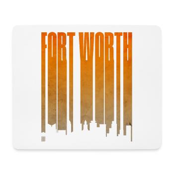 Fort Worth Skyline Gradient - Mousepad (Querformat) - Weiß - Vorne