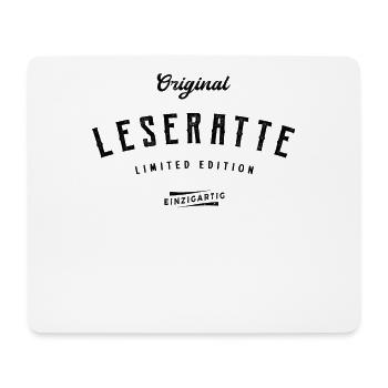 Leseratte Limited Edition Lesen - Mousepad (Querformat) - Weiß - Vorne
