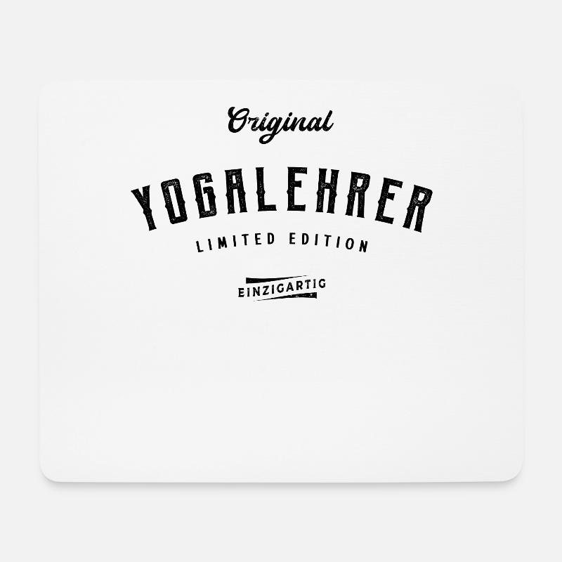 Yogalehrer Limited Edition - Mousepad (Querformat) - Weiß