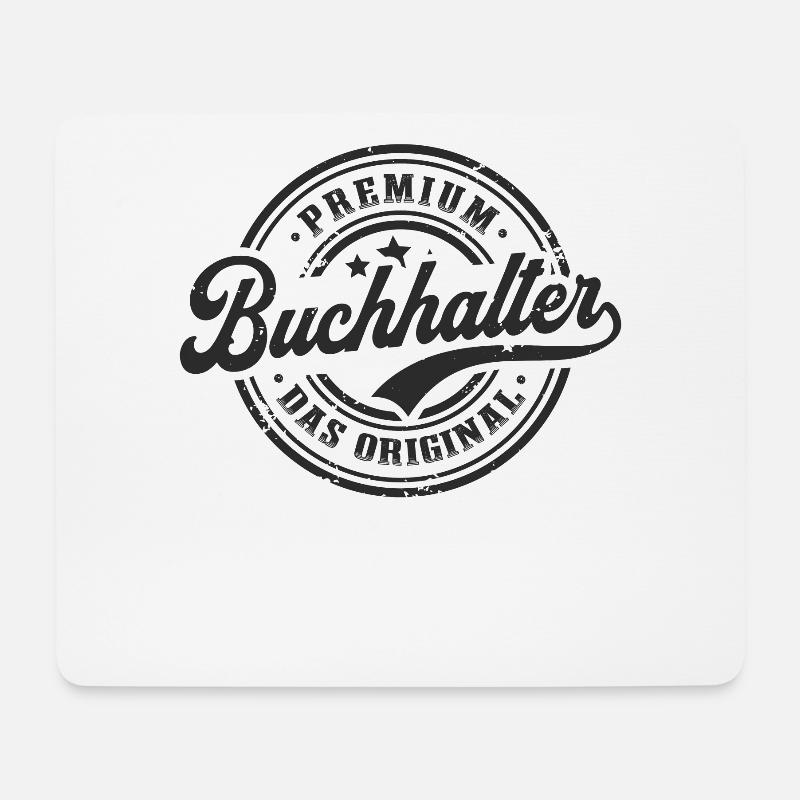 Buchhalter Original Lustiges Buchhaltung - Mousepad (Querformat) - Weiß