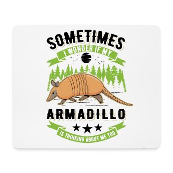 Armadillo Gift Armadillo - Mouse Pad (horizontal) - white - Front