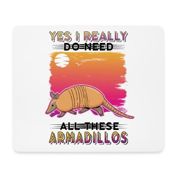Armadillo Gift Armadillo - Mouse Pad (horizontal) - white - Front