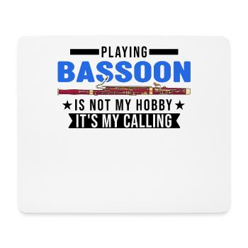 Bassoon Hobby Bassoonist Bassoon Player - Mouse Pad (horizontal) - white - Front