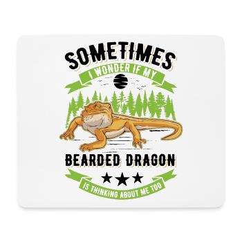 Bearded Dragon Gift Bearded Dragon - Mouse Pad (horizontal) - white - Front