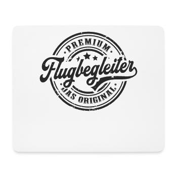 Flugbegleiter Original Stewardess Flugbegleiterin - Mousepad (Querformat) - Weiß - Vorne