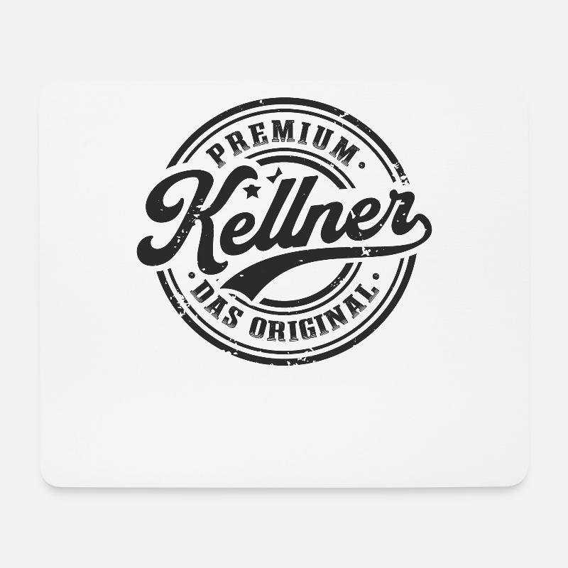 Kellner das Original Lustiges Kellner - Mousepad (Querformat) - Weiß