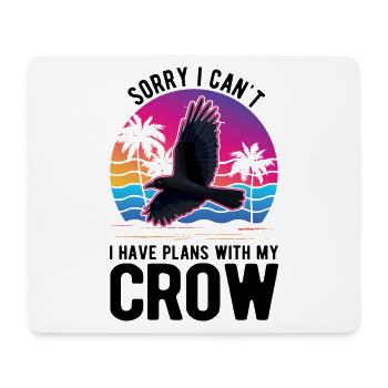 Crow Gift Crow Raven Beetle Breeder - Tapis de souris (format paysage) - blanc - Devant