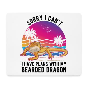 Bearded dragon saying Bearded Dragon - Mouse Pad (horizontal) - white - Front