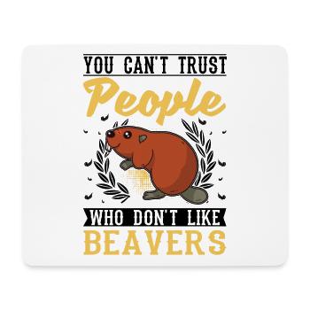 Beaver Beaver Dam Gift Beaver - Mouse Pad (horizontal) - white - Front