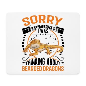 Bearded Dragon Gift Bearded Dragon - Mouse Pad (horizontal) - white - Front