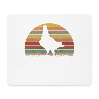 Pigeon Rétro Pigeon Fancier Vintage - Tapis de souris (format paysage) - blanc - Devant