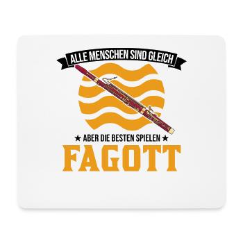 Bassoon Gift Bassoonist Bassoon Player - Mouse Pad (horizontal) - white - Front